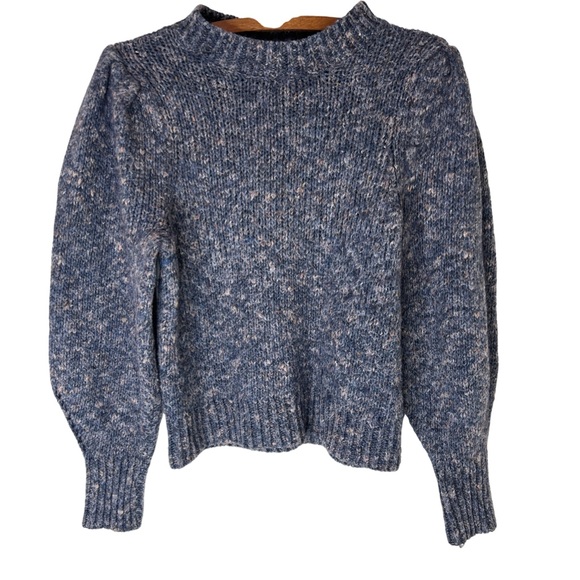 Madewell Sweaters - MADEWELL Pleat Shoulder Pullover Wool Blend Sweater Size Medium